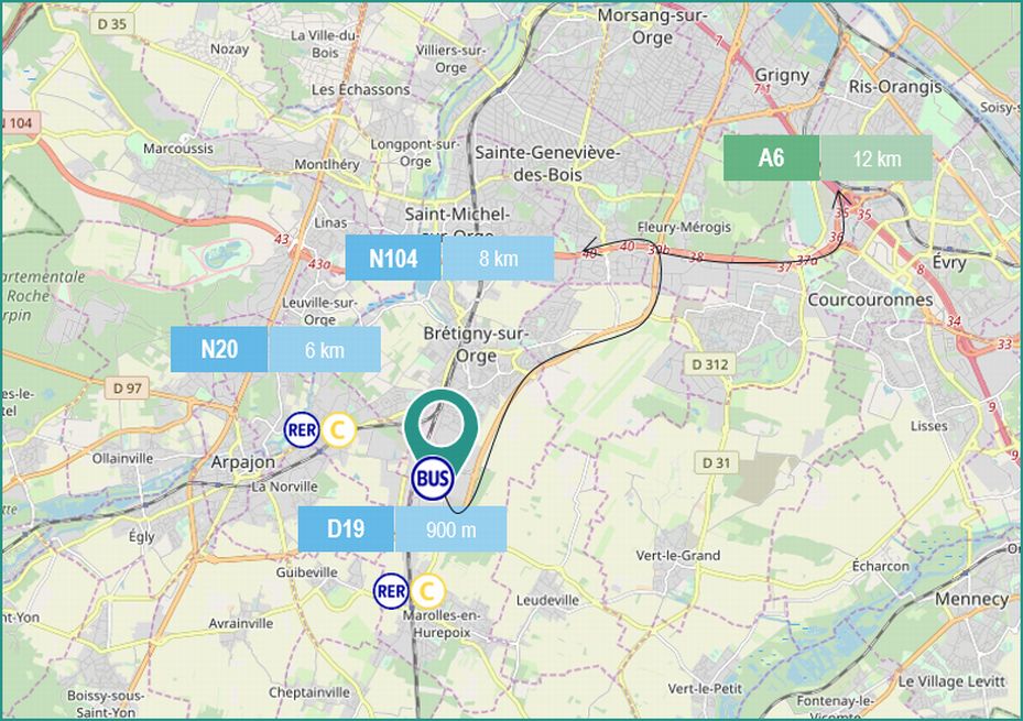 Entrepôt classe a Brétigny-sur-Orge 9461m² Location entrepôt classe a Brétigny-sur-Orge Essonne OLLOG2530609 11
